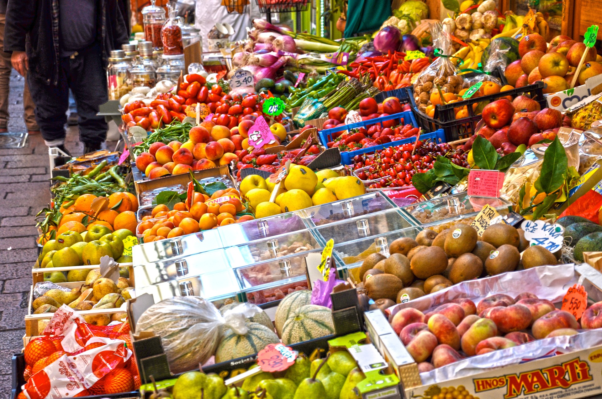 Bologna fruit market